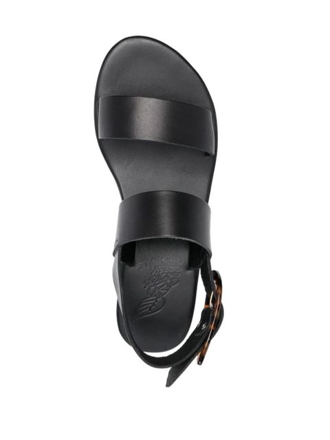 Ancient Greek Sandals 45mm wedged double-strap sandals - Black