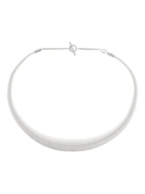Jil Sander thread-embroidered necklace - Silver - zdjęcie produktu nr 1