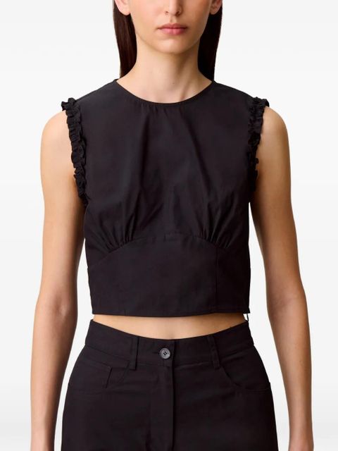 Claudie Pierlot ruffled blouse - Blue