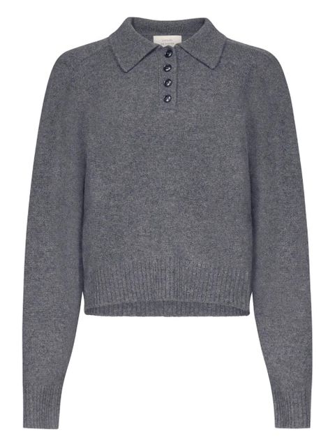 LouLou de Saison Homere LDS polo-neck ribbed sweater - Grey - zdjęcie produktu nr 1