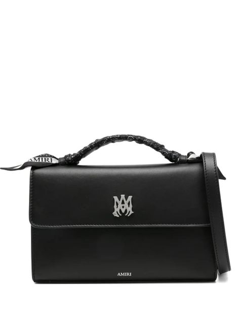 AMIRI logo-plaque leather tote bag - Black - zdjęcie produktu nr 1