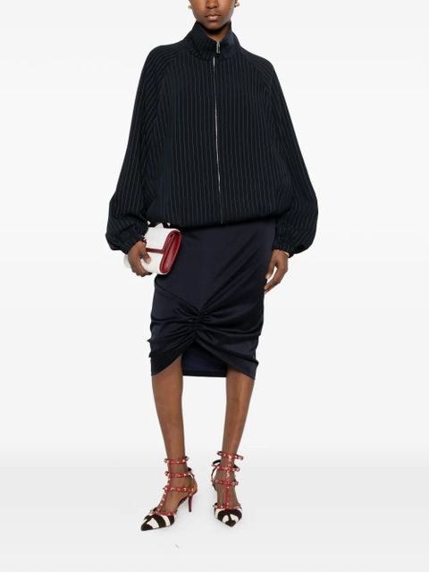 Valentino Garavani ruched skirt - Blue - zdjęcie produktu nr 2