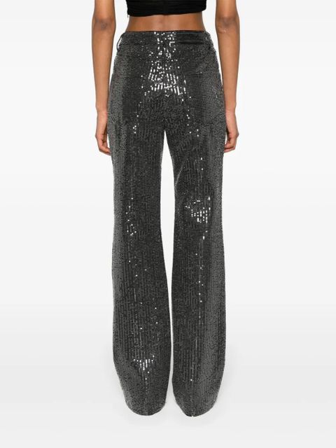 ROTATE BIRGER CHRISTENSEN high-waisted sequin-embellished jeans - Black