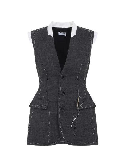 Moschino stitching-detail vest - Grey - zdjęcie produktu nr 1