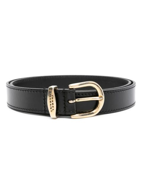 ISABEL MARANT Zadd leather belt - Black - zdjęcie produktu nr 1
