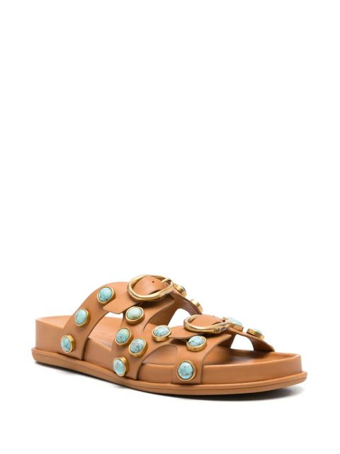 Cult Gaia Blair buckle embellished sandals - Brown - zdjęcie produktu nr 2