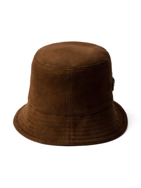 Prada Suede bucket hat - Brown - zdjęcie produktu nr 2