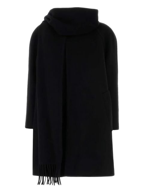 Balenciaga fringe-detail coat - Black - zdjęcie produktu nr 1