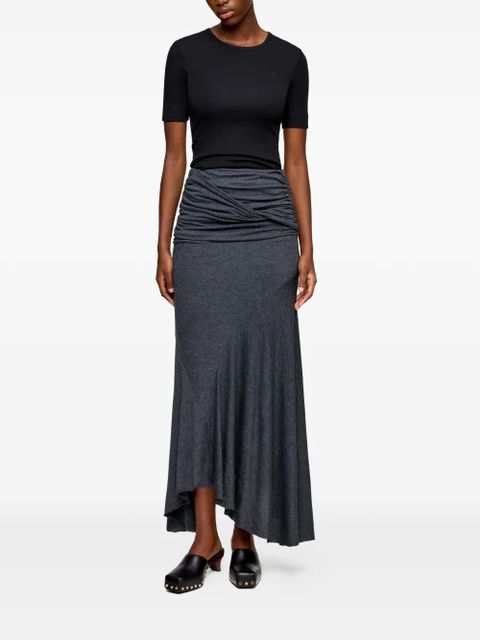 GANNI draped maxi skirt - Grey - zdjęcie produktu nr 2