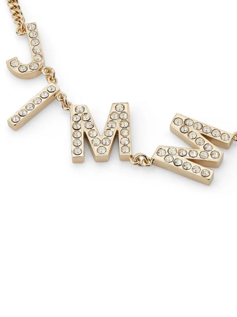 Jimmy Choo logo-lettering necklace - Gold
