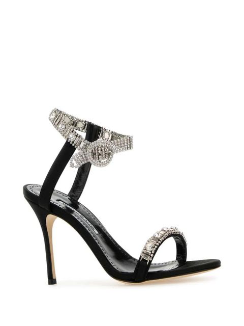 Manolo Blahnik 90mm Asasan sandals - Black - zdjęcie produktu nr 2