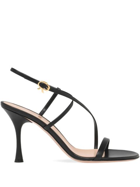 Gianvito Rossi 70mm Ascent cross-over sandals - Black - zdjęcie produktu nr 1
