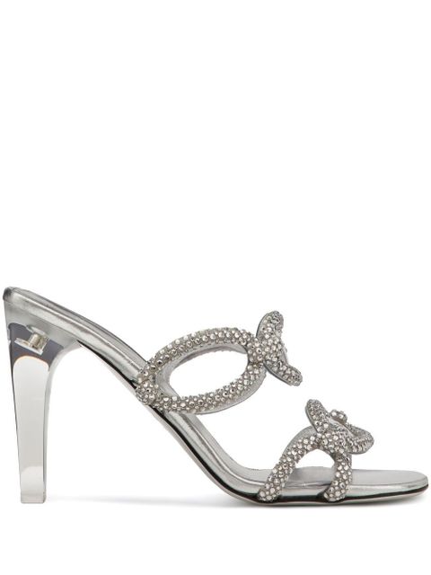 Valentino Garavani 100mm Chain 1967 sandals - Silver - zdjęcie produktu nr 1