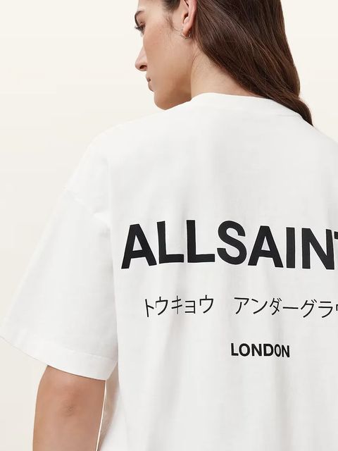 AllSaints t-shirt bawełniany damski kolor biały W202JC