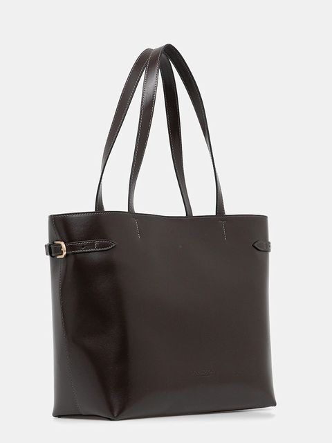 Marc O'Polo torebka skórzana kolor brązowy 50912210301203 - zdjęcie produktu nr 2