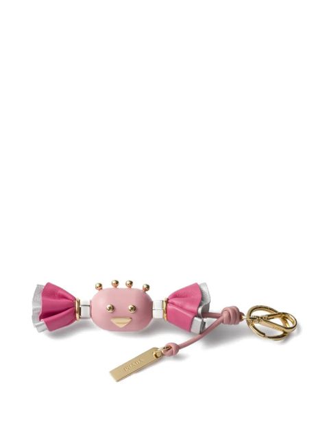 Prada leather candy charm keyring - Pink - zdjęcie produktu nr 1