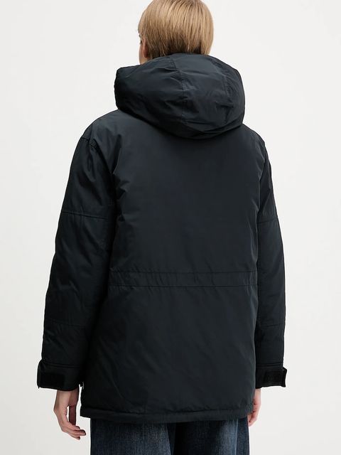 Converse kurtka kolor czarny zimowa CVW5J005