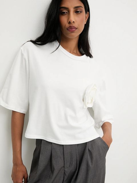 Answear.LAB bluzka damska kolor biały gładka