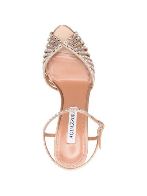 Aquazzura Hold Me open-toe embellished sandals - Pink