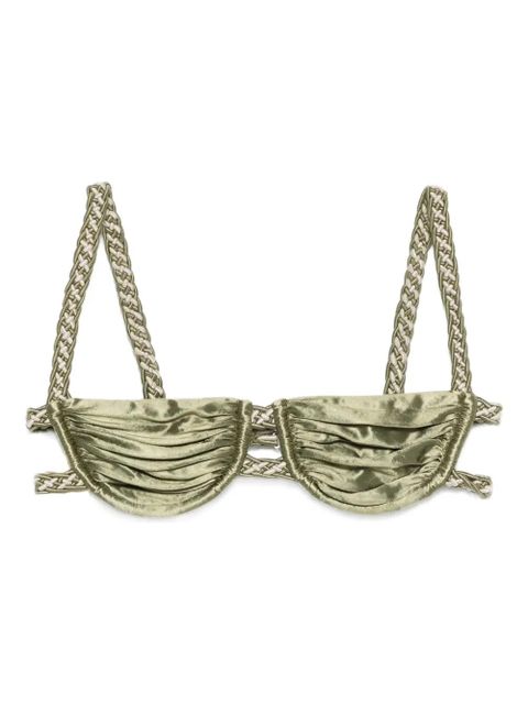 Isa Boulder braided bikini top - Green - zdjęcie produktu nr 1