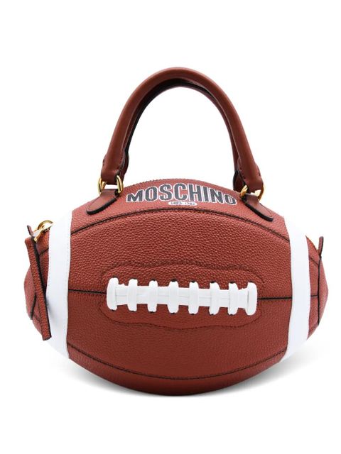 Moschino football top handle shoulder bag - Brown - zdjęcie produktu nr 1
