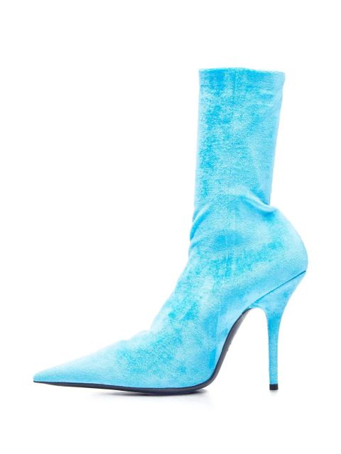 Balenciaga velvet ankle boots - Blue - zdjęcie produktu nr 2
