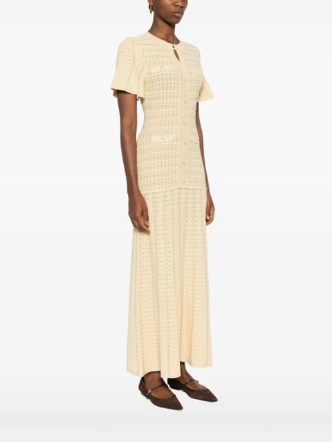 SANDRO textured-knit dress - Neutrals