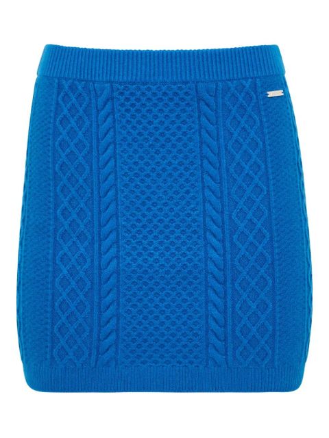 JW Anderson cable-knit mini skirt - Blue