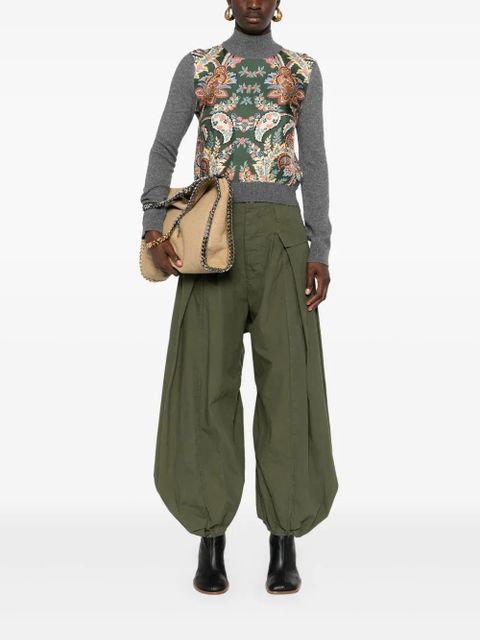 ETRO floral contrast-panel jumper - Grey - zdjęcie produktu nr 2