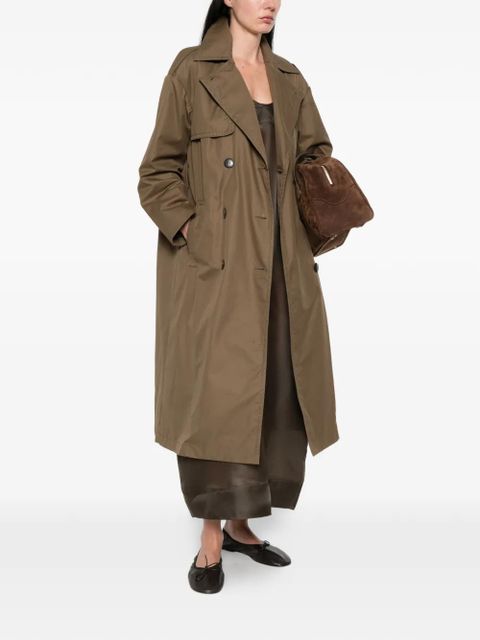 Max Mara double-breasted belted coat - Green - zdjęcie produktu nr 2