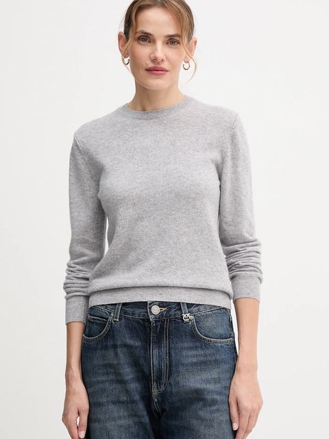 United Colors of Benetton sweter wełniany damski kolor szary lekki - zdjęcie produktu nr 1