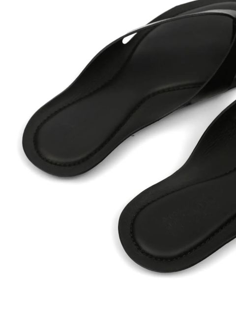 MM6 Maison Margiela anatomic leather flip flops - Black