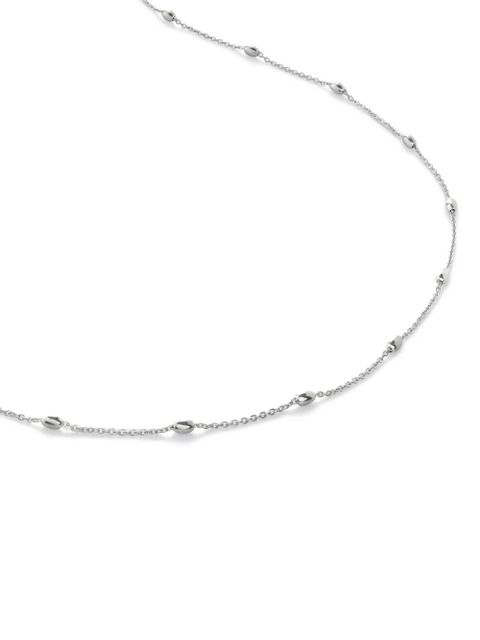 Monica Vinader Orbit silver station necklace