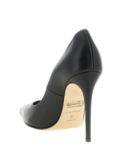 Alexander McQueen pointed stiletto leather pumps - Black - zdjęcie produktu nr 2