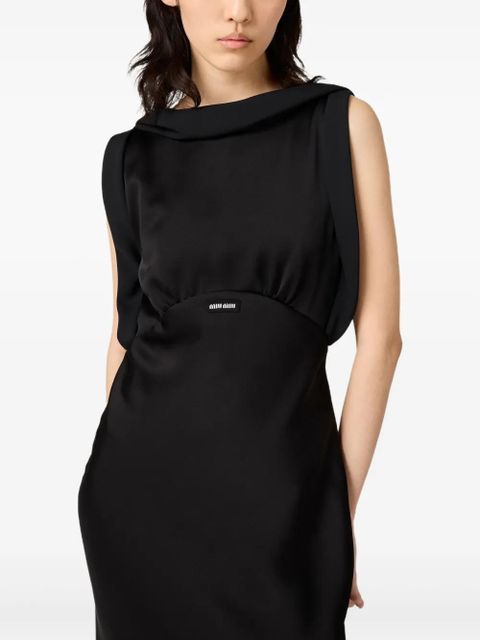 Miu Miu satin maxi dress - Black