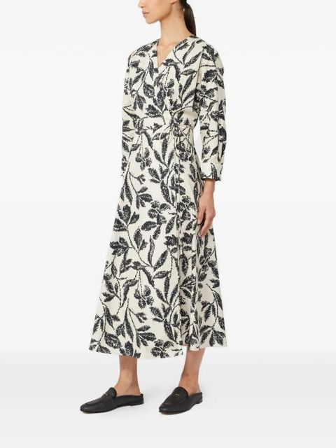 Max Mara floral-print midi dress - Neutrals - zdjęcie produktu nr 1
