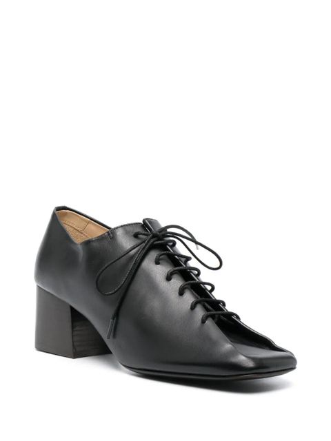 LEMAIRE Souris 55mm leather brogues - Black