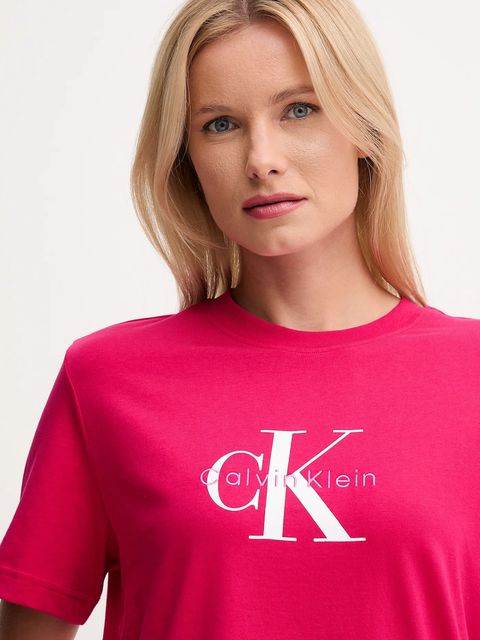 Calvin Klein Jeans t-shirt bawełniany damski kolor różowy LV047B865G