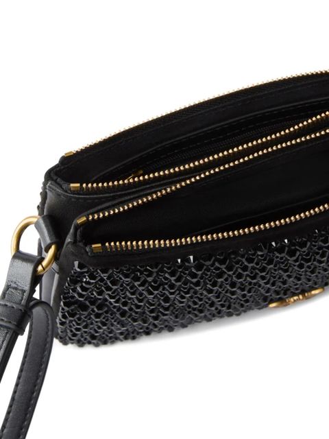 PINKO embellished-logo mini bag - Black