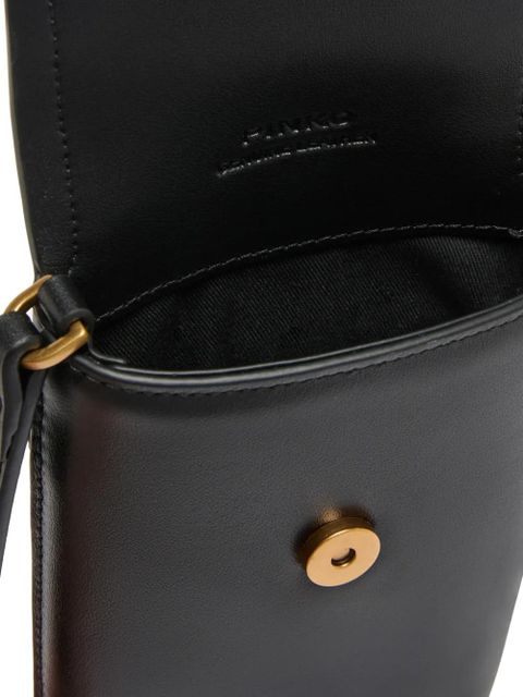PINKO lettering-detail shoulder bag - Black