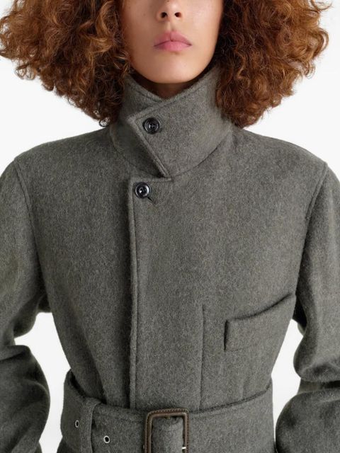 LEMAIRE belted tailored coat - Grey