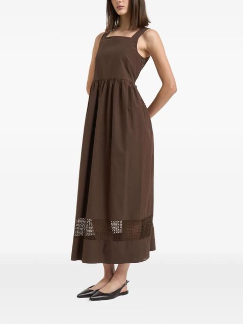 Weekend Max Mara lace-panel midi dress - Brown - zdjęcie produktu nr 1
