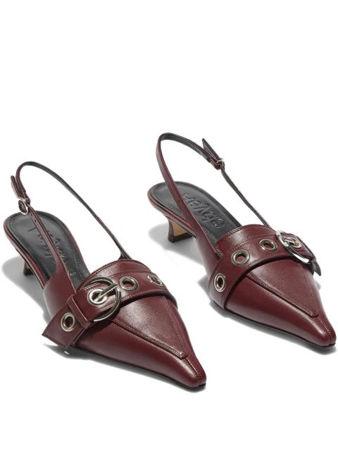 Aeyde 35mm Davina heeled pumps - Red