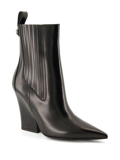Valentino Garavani 105mm VLogo Lockette boots - Black - zdjęcie produktu nr 2