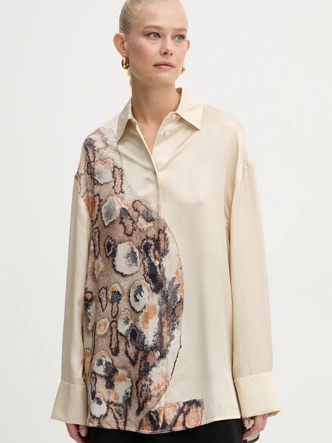 AERON koszula z domieszką jedwabiu - zdjęcie produktu nr 1