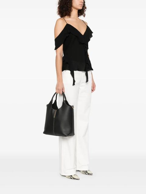 Tod's leather tote bag - Black - zdjęcie produktu nr 2