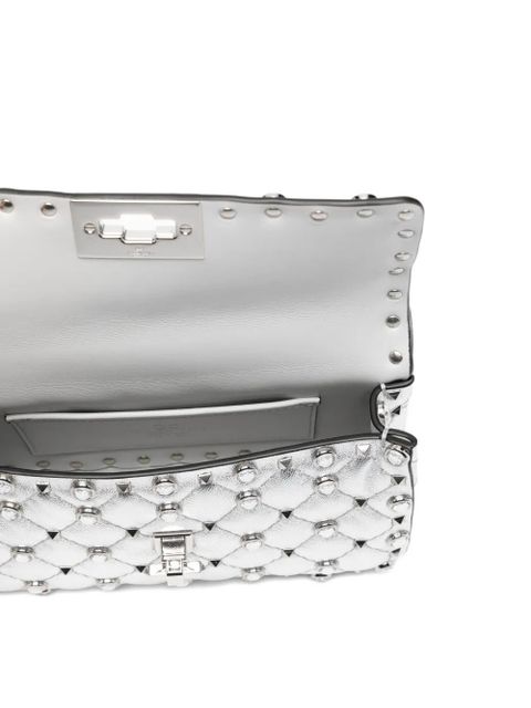 Valentino Garavani quilted stud tote bag - Silver
