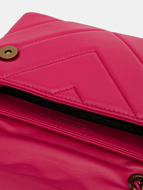 Kurt Geiger London torebka skórzana MINI KENSINGTON kolor różowy 5017357109