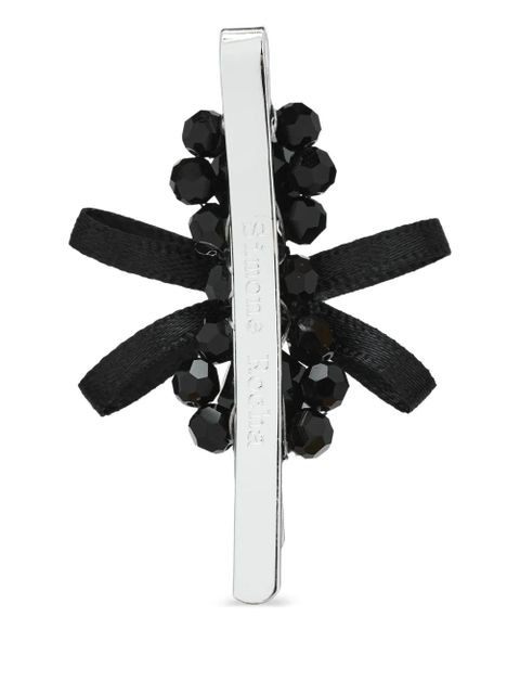 Simone Rocha beaded bow hair accessory - Black