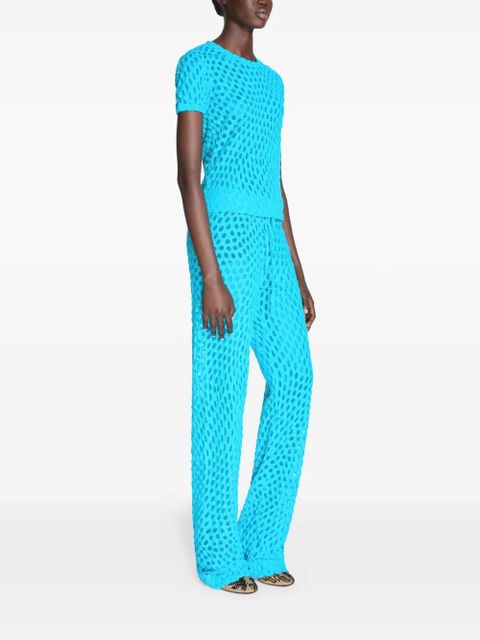 DRIES VAN NOTEN drawstring jersey trousers - Blue